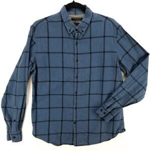 Banana Republic Luxe Flannel Shirt Men’s M Camden Fit Plaid Soft Casual Fall
